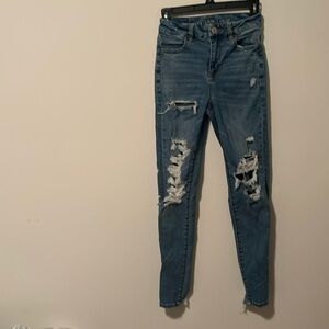 American Eagle Curvy High Rise Jegging. Size 0